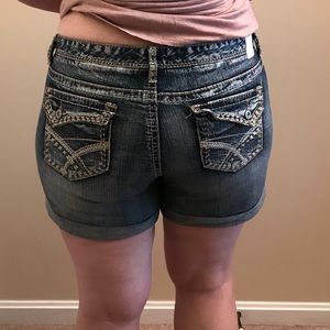 Denim shorts
